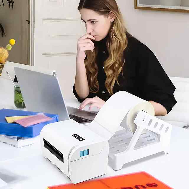 Термопринтер етикеток бездротовий (чорний) для Нової Пошти/Укрпошти ПОДАРУНКИ! - 2 фото товару