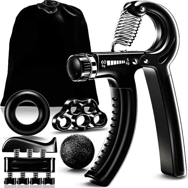 Тренажер 5 в 1 для рук і кистей: еспандери та аксесуари (до 60 кг)
