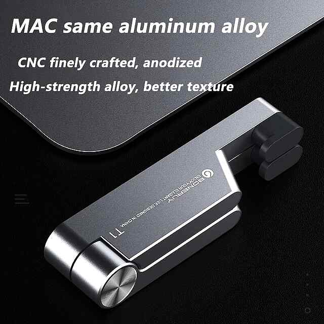 Тримач для телефону алюмінієвий, складна підставка до 13 - 1 фото товару