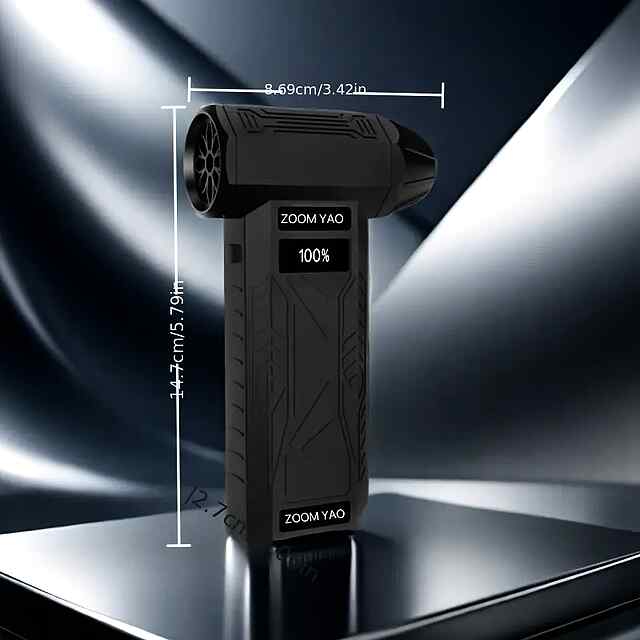 Турбовентилятор Air Duster 100 000 об/хв з дисплеєм LED та USB зарядкою - 2 фото товару