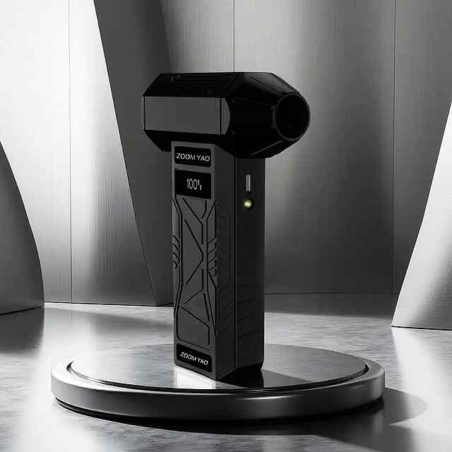 Турбовентилятор Air Duster (100 000 об/хв) з LED дисплеєм та USB зарядкою – Бездротовий компресор для очищення