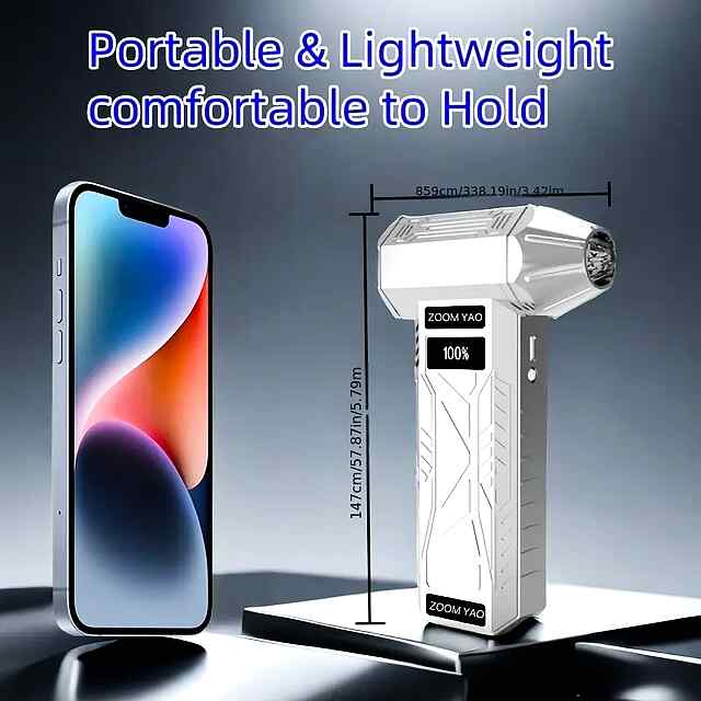 Турбовентилятор Air Duster: очищення USB 100 000 об/хв з LED дисплеєм - 1 фото товару