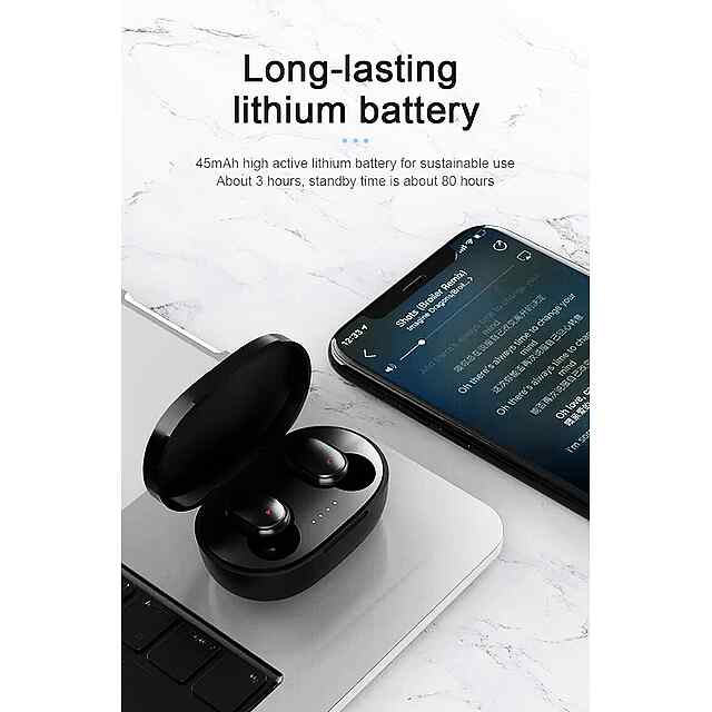 TWS A6s Bluetooth гарнітура: Спортивна, вологозахищена, білий колір.

Або коротше: A6S TWS - Бездротові навушники для спорту (IPX5) - 3 фото товару