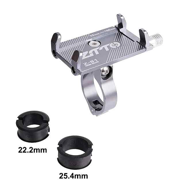 Універсальне кріплення телефону ZTTO на кермо велосипеда, 3 кольори - Чорний/Червоний/Срібло (ZTTO Z-81) - 3 фото товару