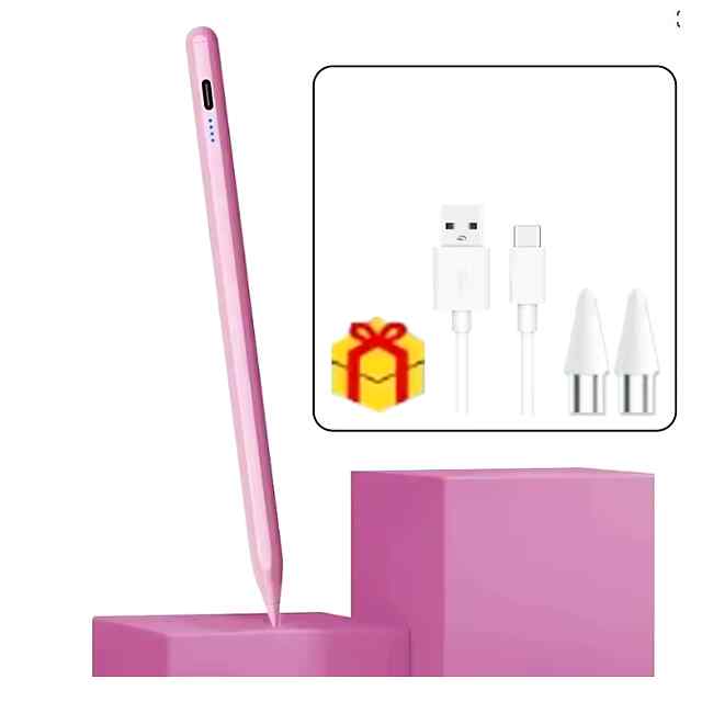 Стилус універсальний, рожевий - Android/iOS/Windows, малює-пише, до 8год роботи. Сумісний з iPad Pro, Huawei, Xiaomi. Робочий час: 4-8 годин. Сертифікований RoHS.