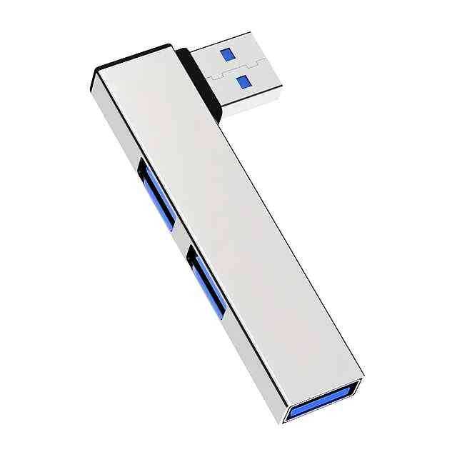USB 3.0 90-градусний хаб на 3 порти – Швидка передача даних, OTG - 2 фото товару