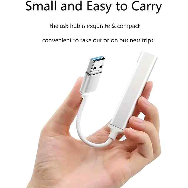 USB 4-портовий Адаптер Хаб для Підключення ПК та Ноутбуків - 3 фото товару