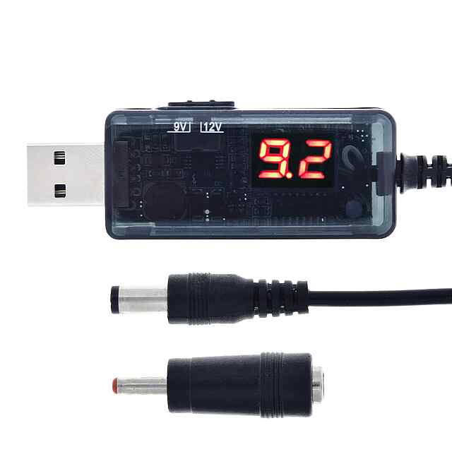 USB-DC кабель 9-12В, для живлення роутерів та іншого обладнання без світла - 2 фото товару