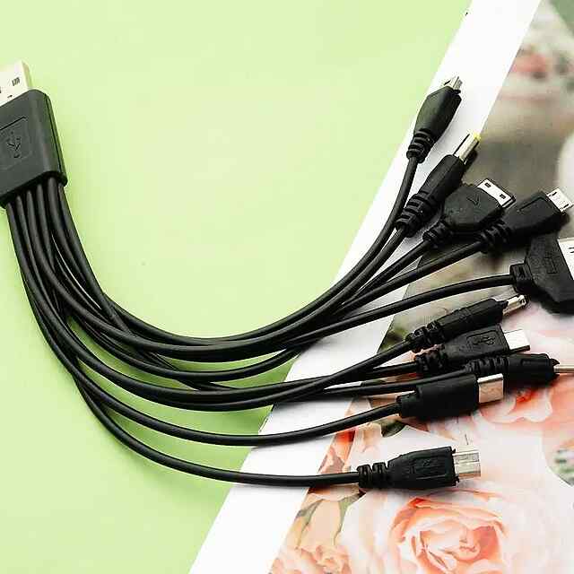 USB кабель 10 в 1 - зарядка до 10 пристроїв одночасно - 1 фото товару