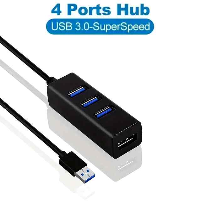 USB хаб 5in1 Type-C/USB3.0 - компактний, швидкий - 1 фото товару