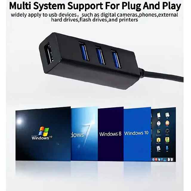 USB хаб 5in1 Type-C/USB3.0 - компактний, швидкий - 3 фото товару