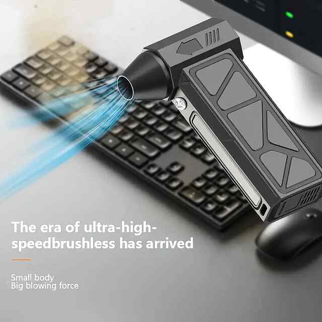 USB Повітряний Вентилятор з Ліхтариком 4000 мА·год – Багатофункціональний, Портативний - 1 фото товару