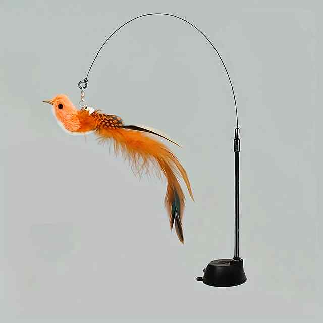 Іграшка для котів Мисливець зі сталевим дротом та потужною присоскою. Безпечна та міцна!