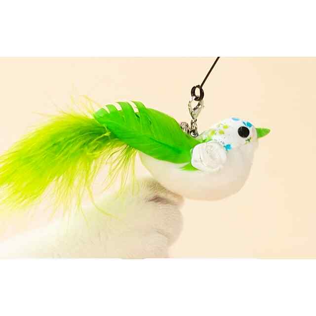 Вакуумна палиця для котів: пір'я, сталь, безпечна розвага, купити Україна - 1 фото товару