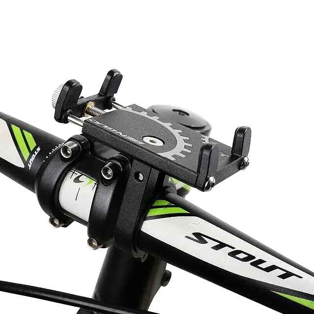 Вело кріплення телефону ZTTO чорне/червоне/срібло, універсальне для MTB/E-bike, збірна конструкція, AL6063, 70г, Україна - 3 фото товару