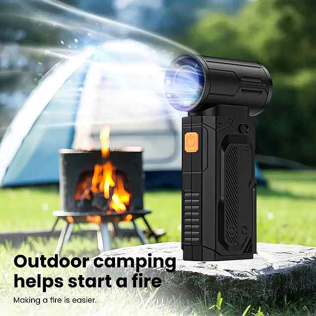 Вентилятор ручний швидкісний 13000 об/хв з акумом 2000 mAh - охолодження, очищення, подарунок.