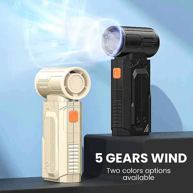 Вентилятор Ручний ???? 130000 об/хв   Акум 2000mAh — Охолодження  Компресор - 1 фото товару