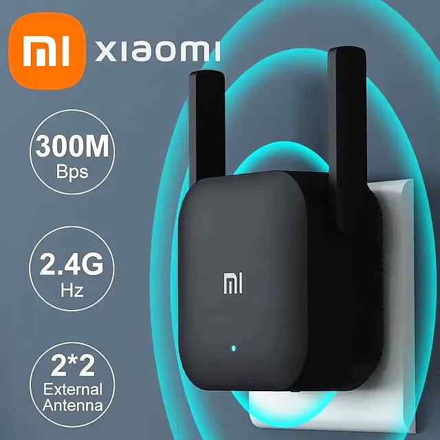 Xiaomi WiFi Mi Pro - репітер під європейську вилку   перехідник (300Мбіт/с)
