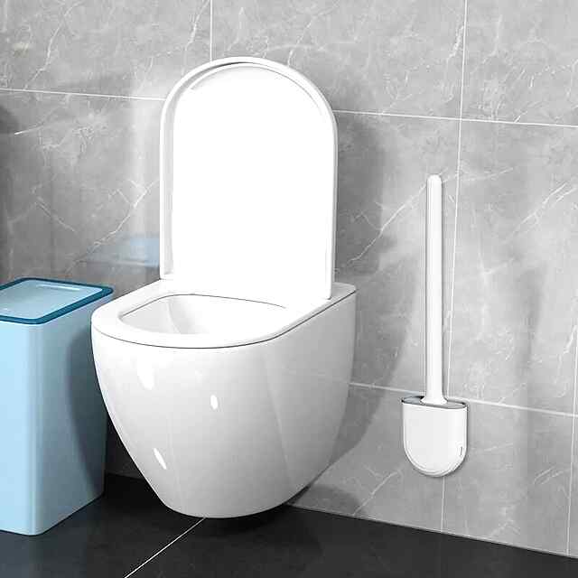 Йоржик для унітазу силіконовий настінний зелений. Глибоке очищення туалету. - 1 фото товару