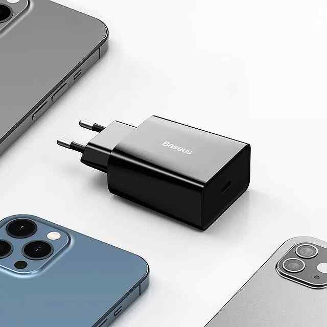 Зарядник Type-C 20W: універсальний, вогнестійкий, Power Delivery 3.0 для iPhone/Android