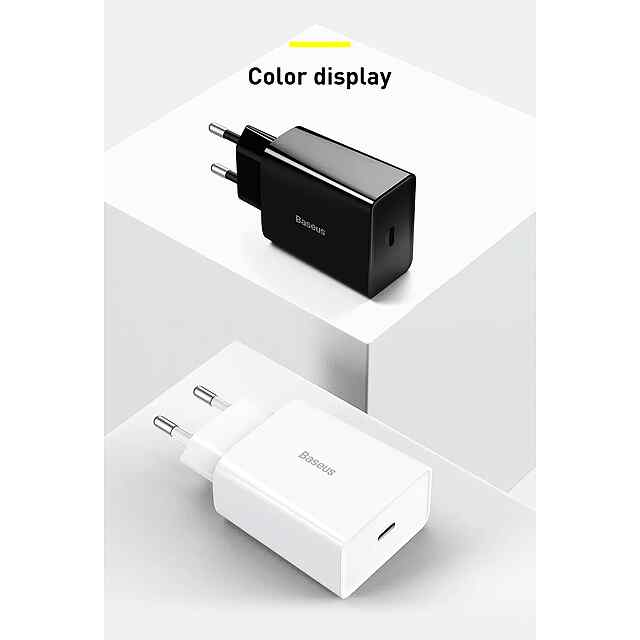 Зарядка Type C 20 Вт, універсальна для iPhone 8-15, Power Delivery 3.0 - 3 фото товару