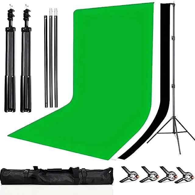 Фонова стійка 2x2м Green Screen для фото/відеозйомок, хромакей