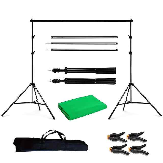 Зелена фонова стійка 2х2 м для фото- відеозйомок, хромакей Green Screen. - 1 фото товару