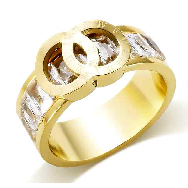 Жіноче кільце з блиском, розм. 7 / 8, знижка в Instagram PROM20