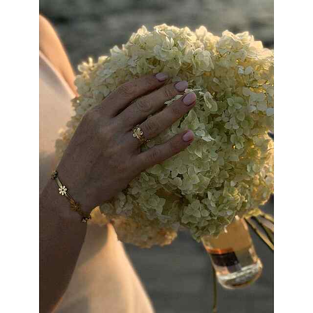 Жіноче колечко з квітами, регульований розмір, знижка INSTAGRAM: PROM20 - 1 фото товару