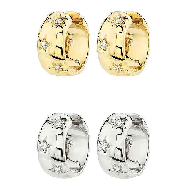 Жіночі сережки Зоряні зірочки з камінчиком, біжутерія Україна 20% INSTAGRAM код PROM20 - 1 фото товару